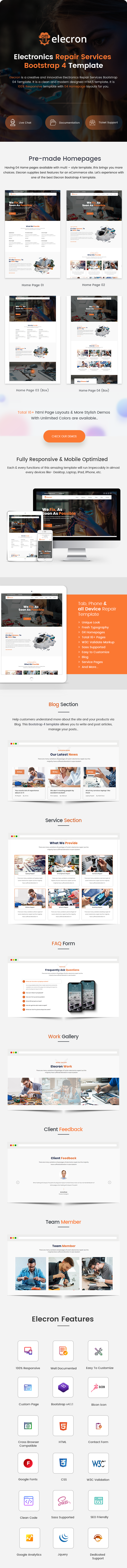 Elecron - Electronics Repair Services Bootstrap 5 Template