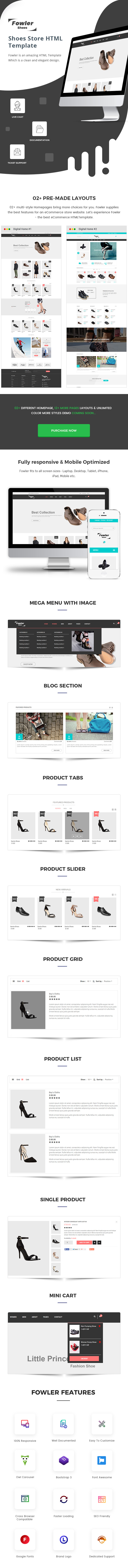 Fowler - Shoes Store HTML Template