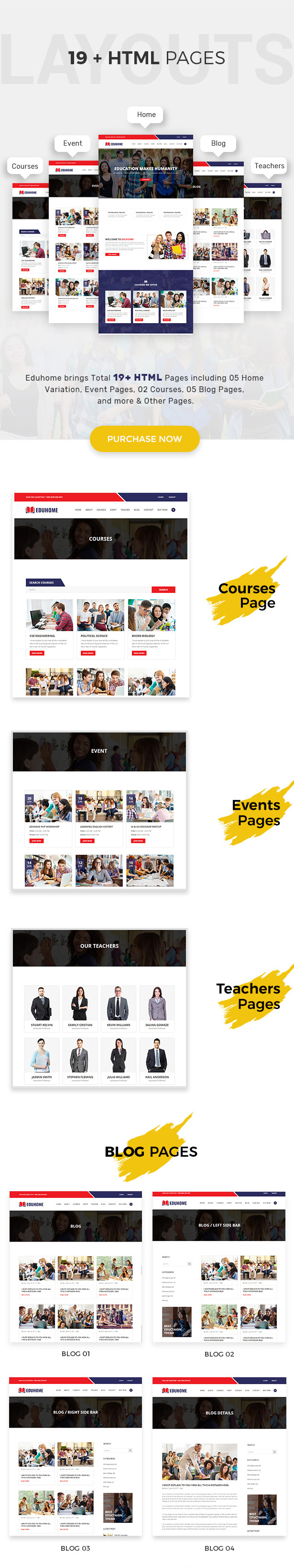Eduhome - Education Bootstrap Template for College