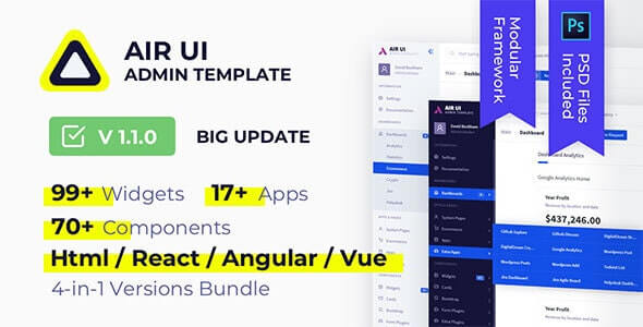 Air UI Multi-Concept Admin Template