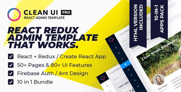 Clean UI React Pro Multi-Concept Admin Template