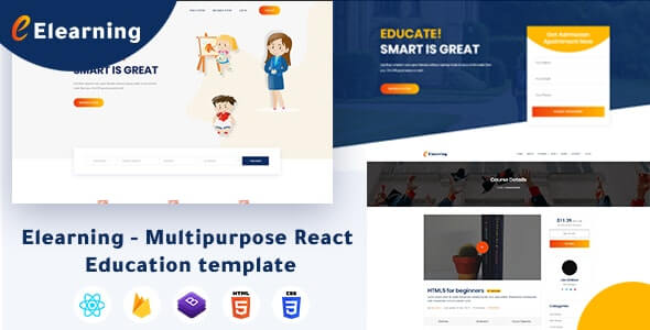 Elearning Multipurpose React Education Template