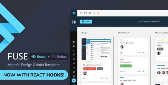 Fuse React Redux Material Design Admin Template