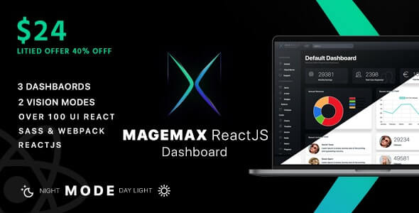 Magemax React JS Admin Dashboard