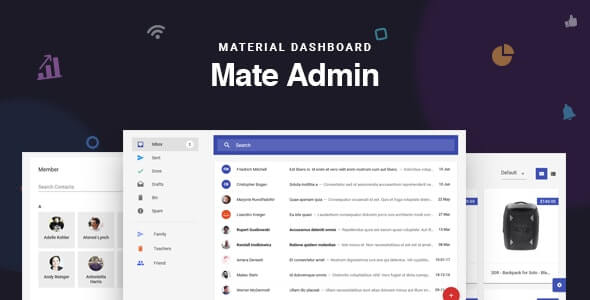 Mate React Redux Material Admin Dashboard