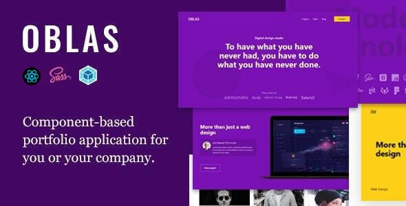 Oblas React App Portfolio