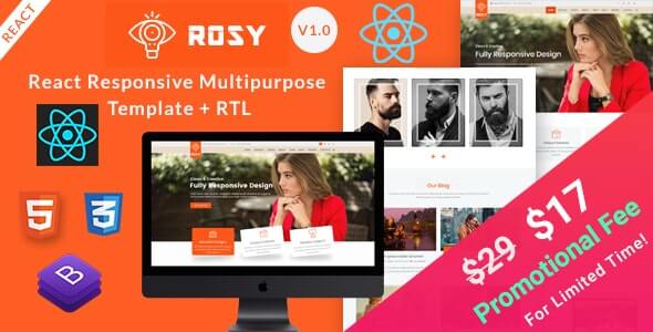 Rosy React Multi-Purpose Template