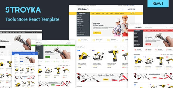 Stroyka Tools Store React eCommerce Template