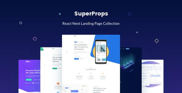 SuperProps React Next Landing Page Templates