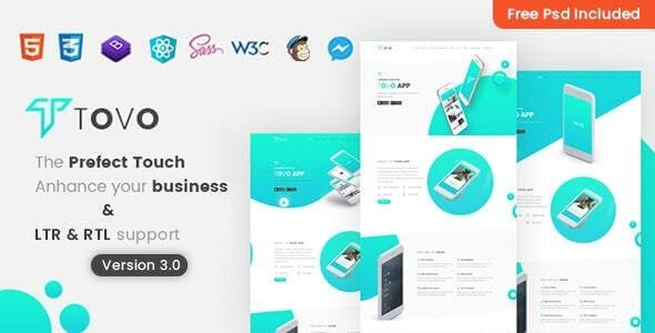 Tovo React App Landing Page