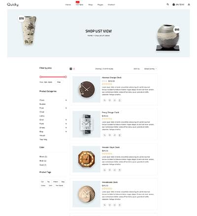 Shop List View