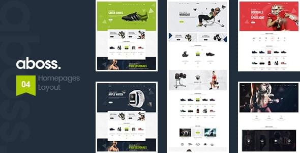 Aboss Fitness Equipment Store HTML Template