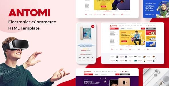 Antomi Electronics eCommerce HTML Template