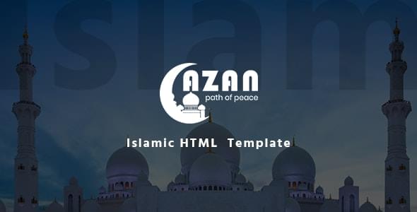Azan Islamic Center Responsive HTML Template