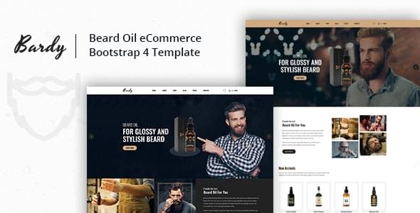 Bardy Beard Oil eCommerce HTML Template