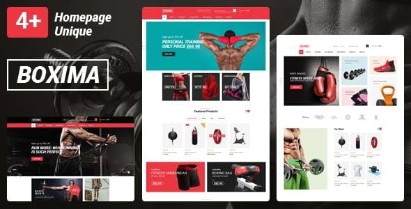 Boxima Gym Fitness Equipment Store HTML Template