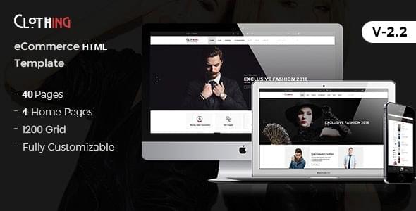 Clothing eCommerce Fashion Template