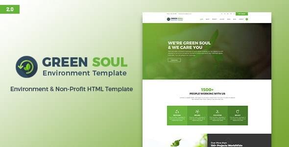 Green Soul Environment and Nonprofit HTML Template
