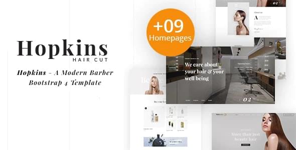 Hopkins Barber Shop & Hair Salon HTML Template