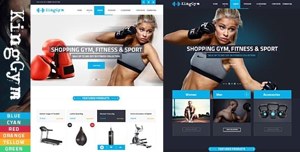 Kinggym GYM Accessories HTML Template