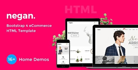 Negan Minimal eCommerce HTML Template