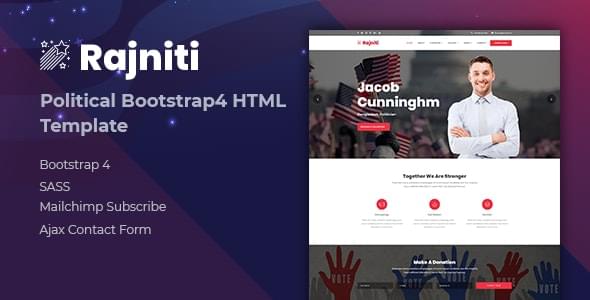 Rajniti Political HTML Template