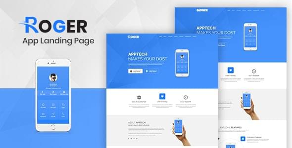 Roger Multipurpose Landing Page Template