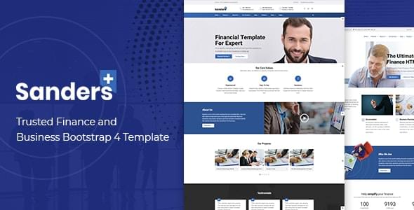 Finance Business HTML Template Sanders