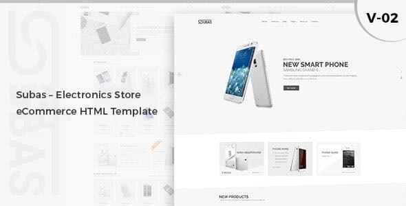 Subas Electronics Store eCommerce HTML Template