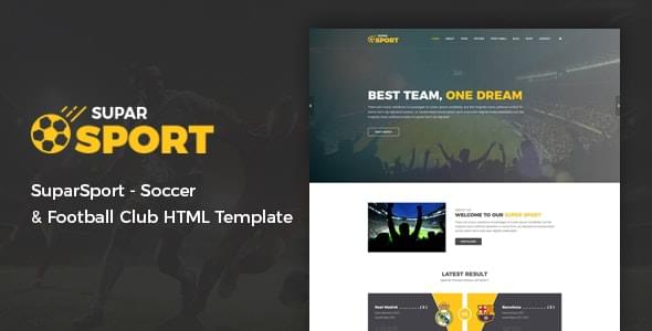 SuparSport Soccer and Football Club HTML Template