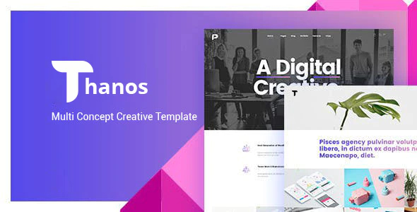 Thanos Creative Bootstrap HTML Template