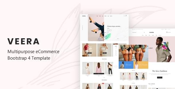 Veera Multipurpose eCommerce Bootstrap 4 Template